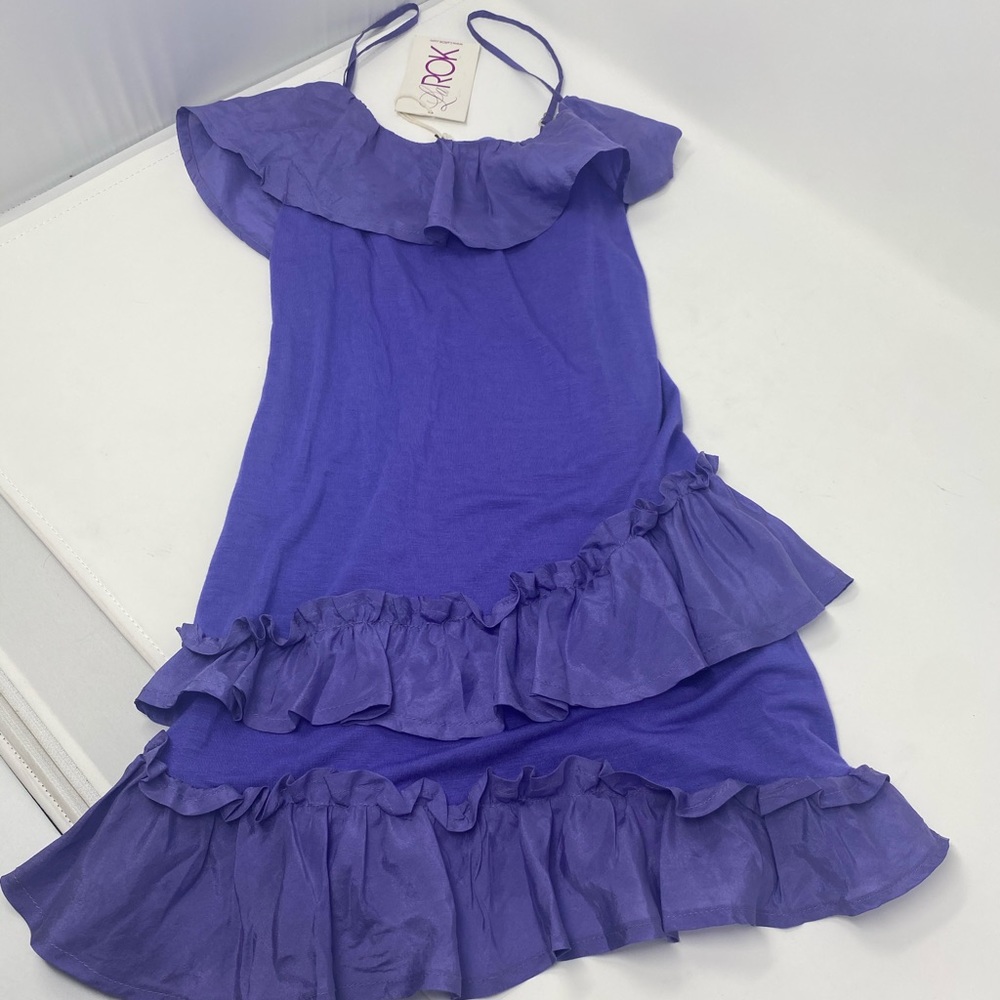 La Rok**Gorgeous Purple Ruffle Top**Large (12) $89